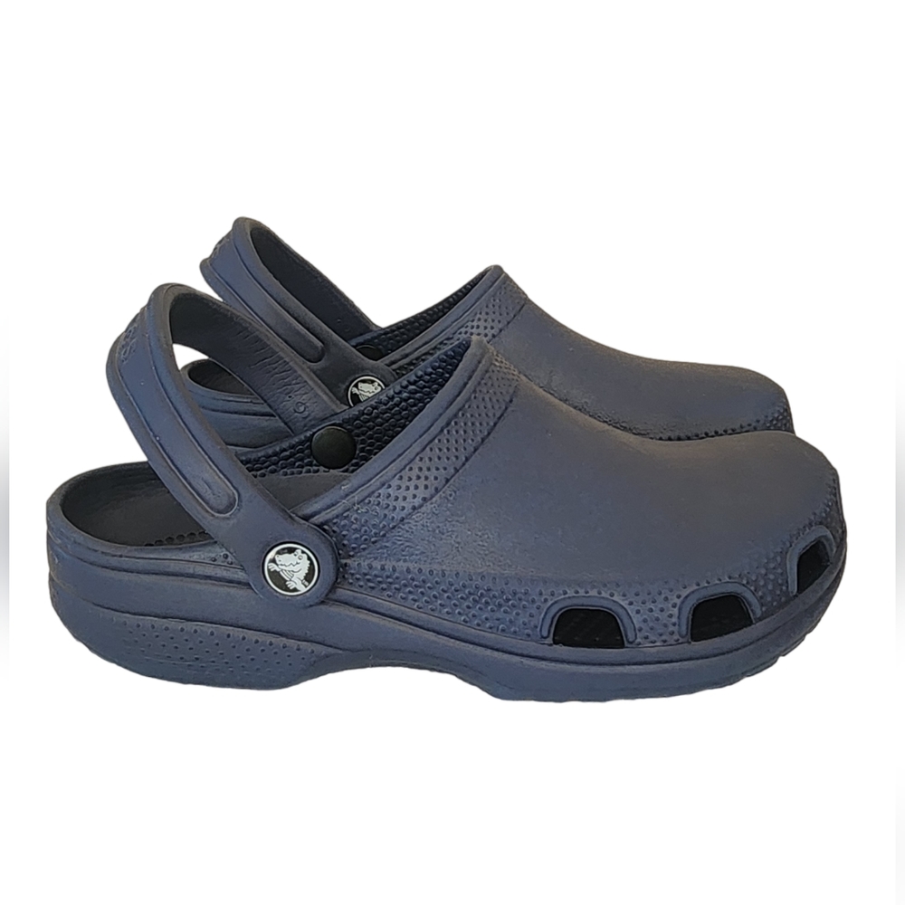 Unisex Crocs Clogs Navy Blue | Slip-on Shoes | Size Men 6  Women 8